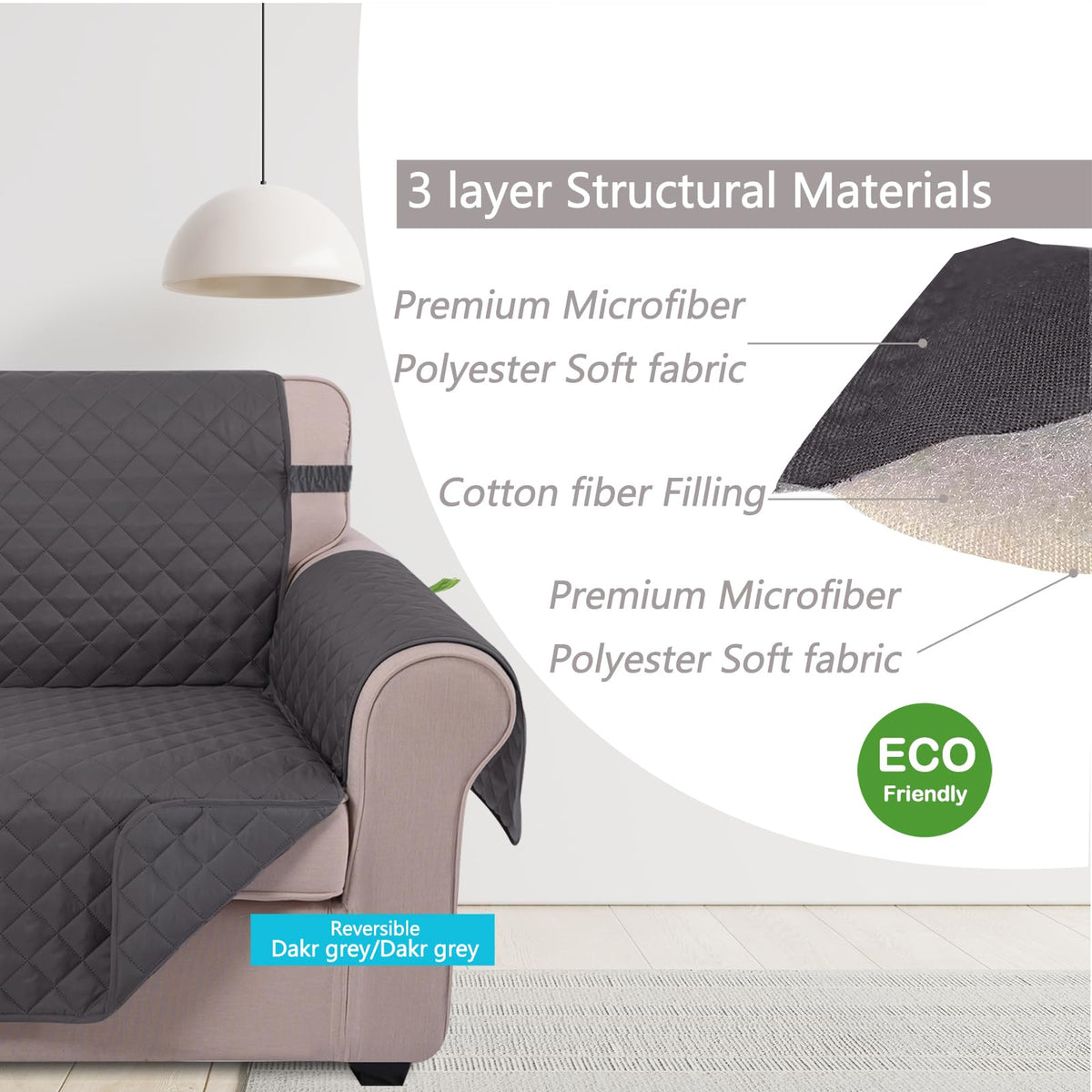 Pet-friendly protection from U-NICE HOME helps guard against spills and fur while preserving a neat look.