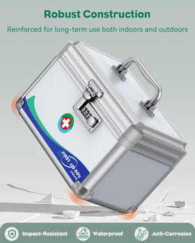 Uniclife lock box bottom reinforced corners enhance durability.
