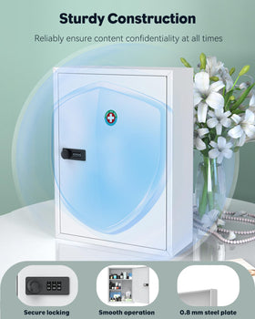 Uniclife cabinet door close-up highlighting secure latch and slim profile.