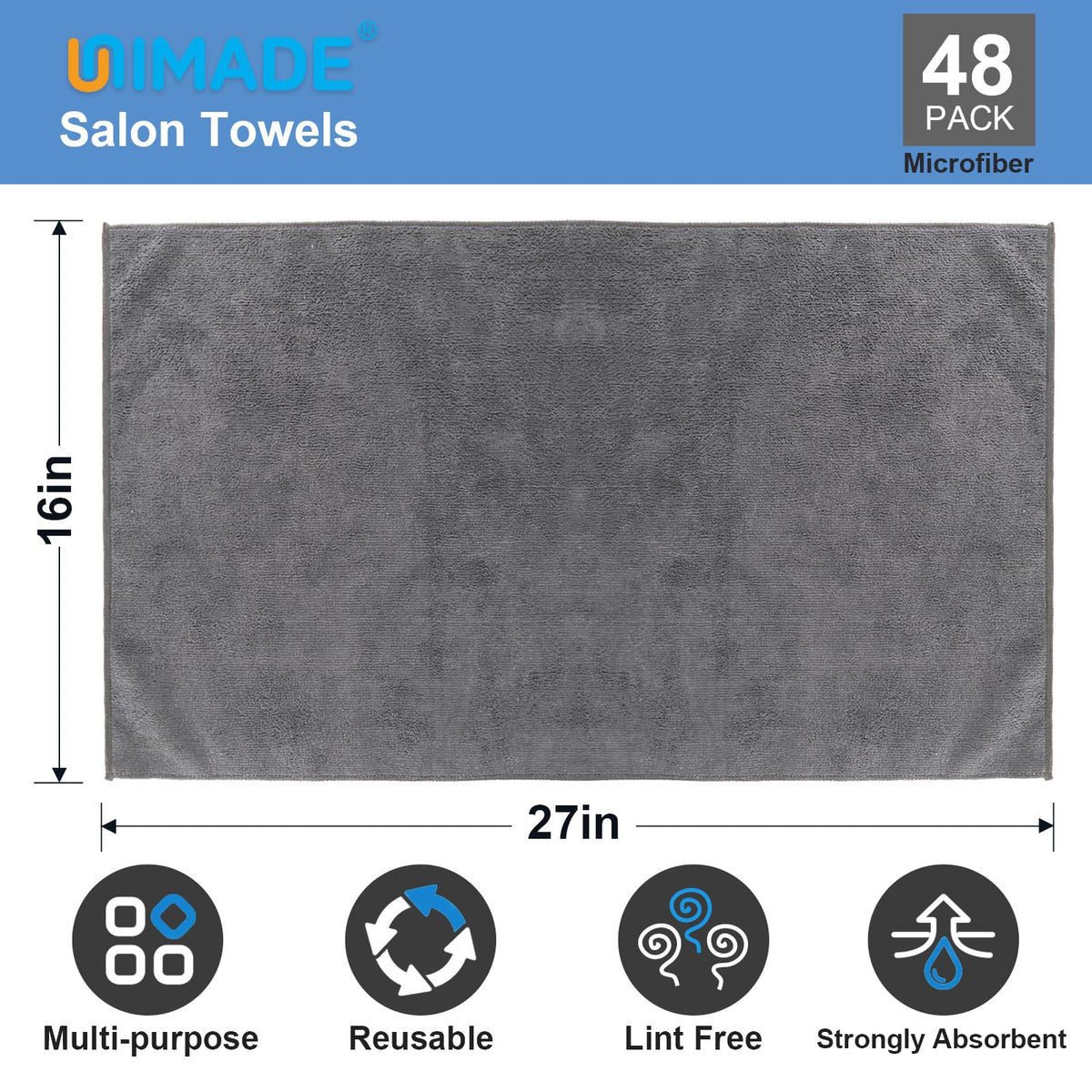 UNIMADE soft microfiber close-up showing plush texture, gentle on skin