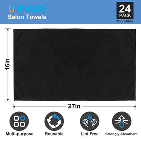 UNIMADE microfiber weave close-up highlights soft, absorbent fibers for fast drying.