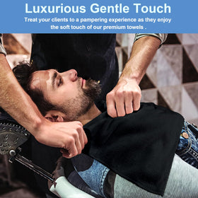 UNIMADE quick-dry hair towel in use demonstrates efficient damp hair drying.