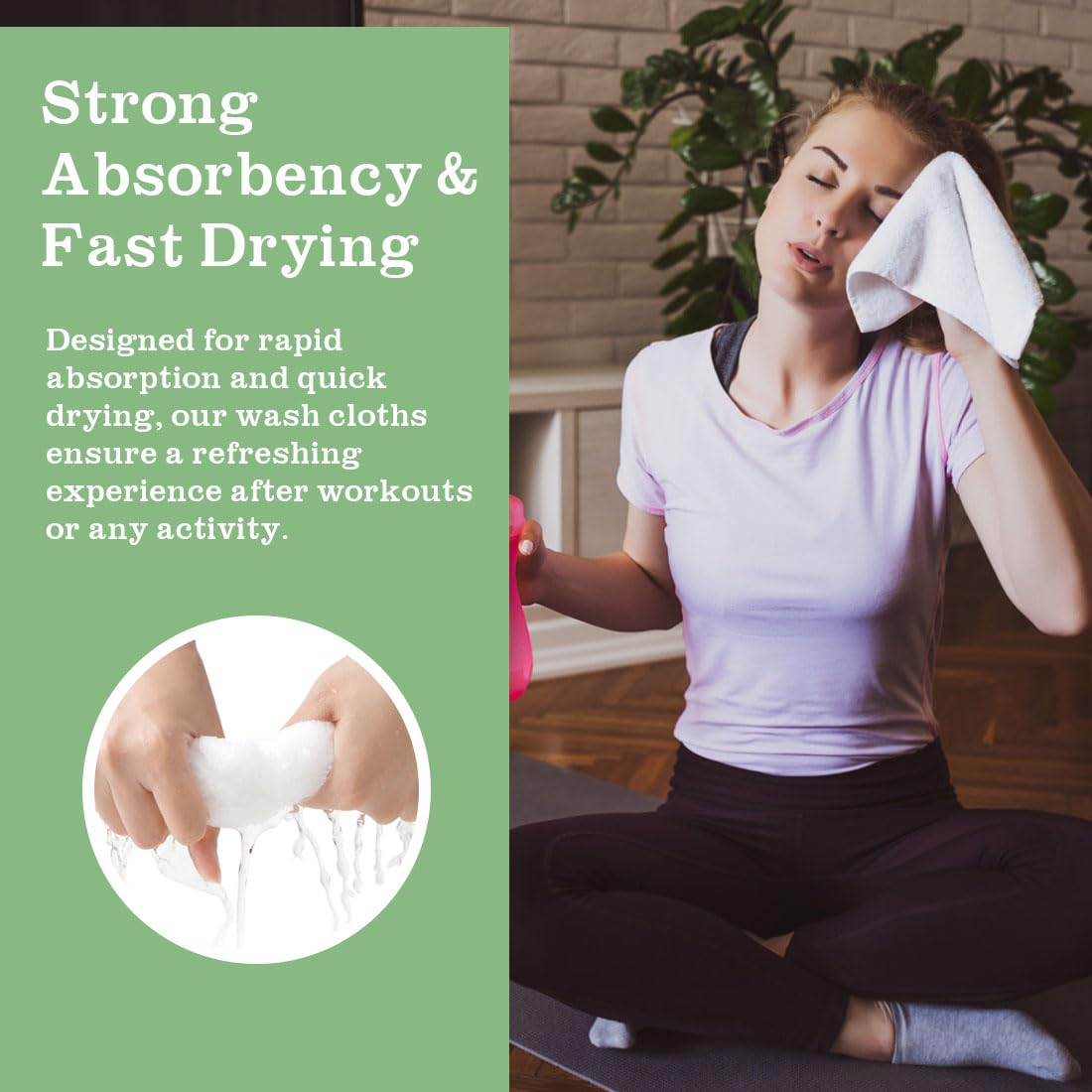 UNIMADE washcloth multi-purpose versatile towel for face hands and body care