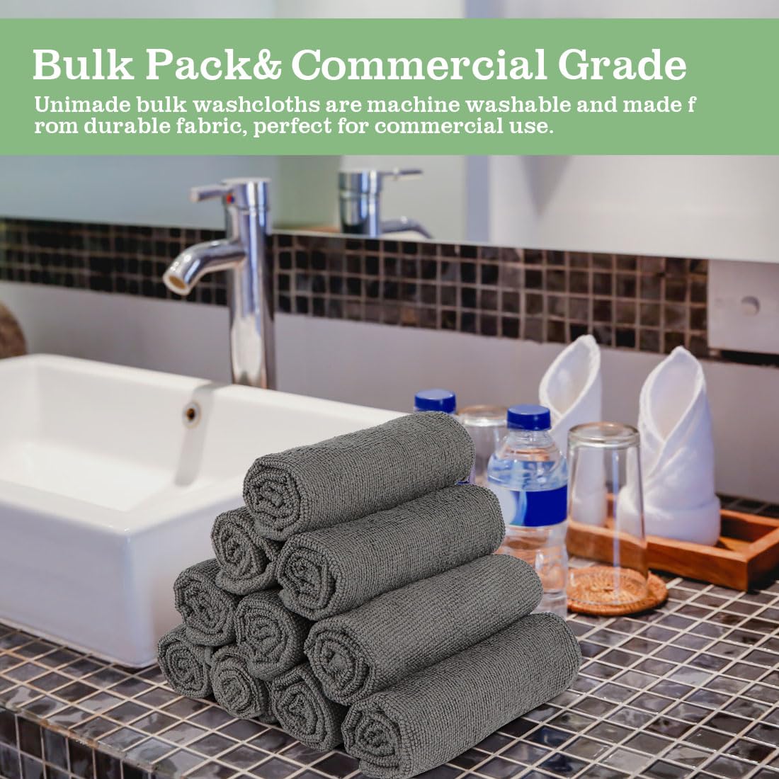 UNIMADE washcloths commercial-grade hotel spa suitable for hotels and salons