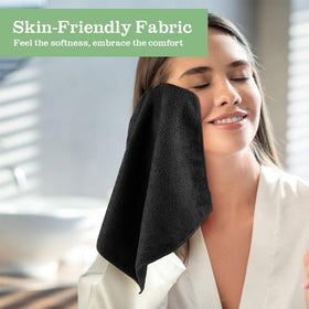 UNIMADE microfiber washcloths ultra-soft texture for gentle cleansing.