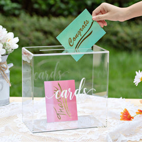UNIQOOO card box lid slide with 7-inch slot enables easy card drops at events.