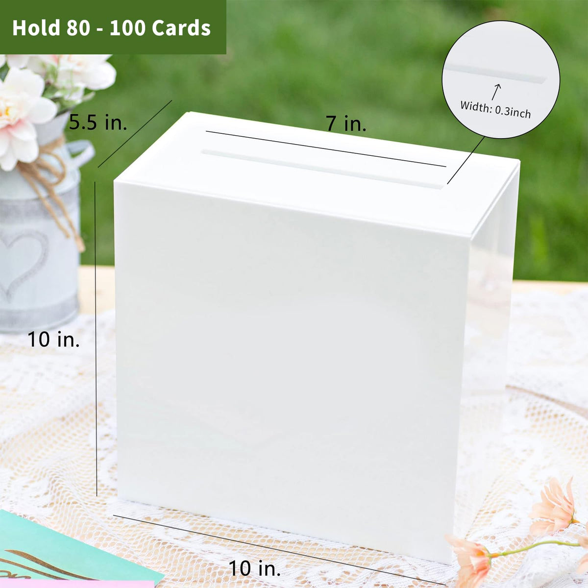 UNIQOOO card box elegance enhances wedding reception decorations