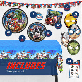Unique Avengers table cover 54x84 protects surfaces during celebrations.