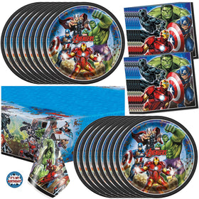 Unique Avengers tablecloth adds superhero style to party decor