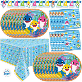 Unique Baby Shark banner for a vibrant party entrance and photos.