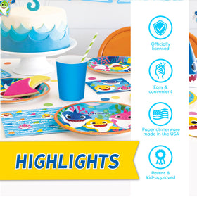 Unique Baby Shark sticker adds a fun, personal touch.