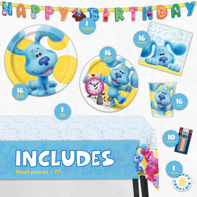 Blues Clues birthday banner creates a photo-ready backdrop for the celebration
