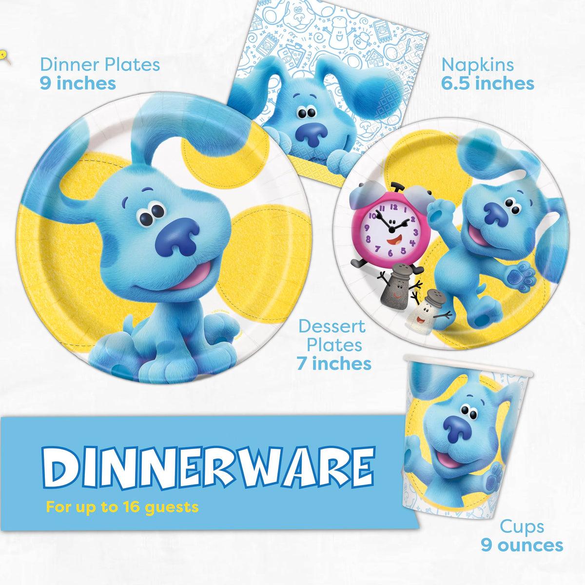 Blues Clues paper cups keep drinks mess-free during party play