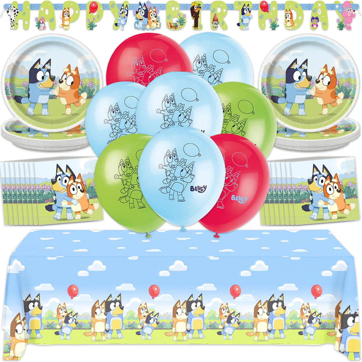 Unique Bluey banner for a cheerful party theme and photo backdrop.