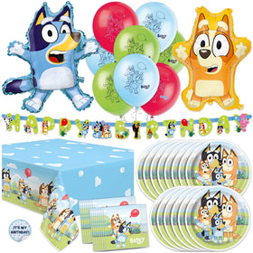 Unique Bluey birthday banner enhances party ambiance