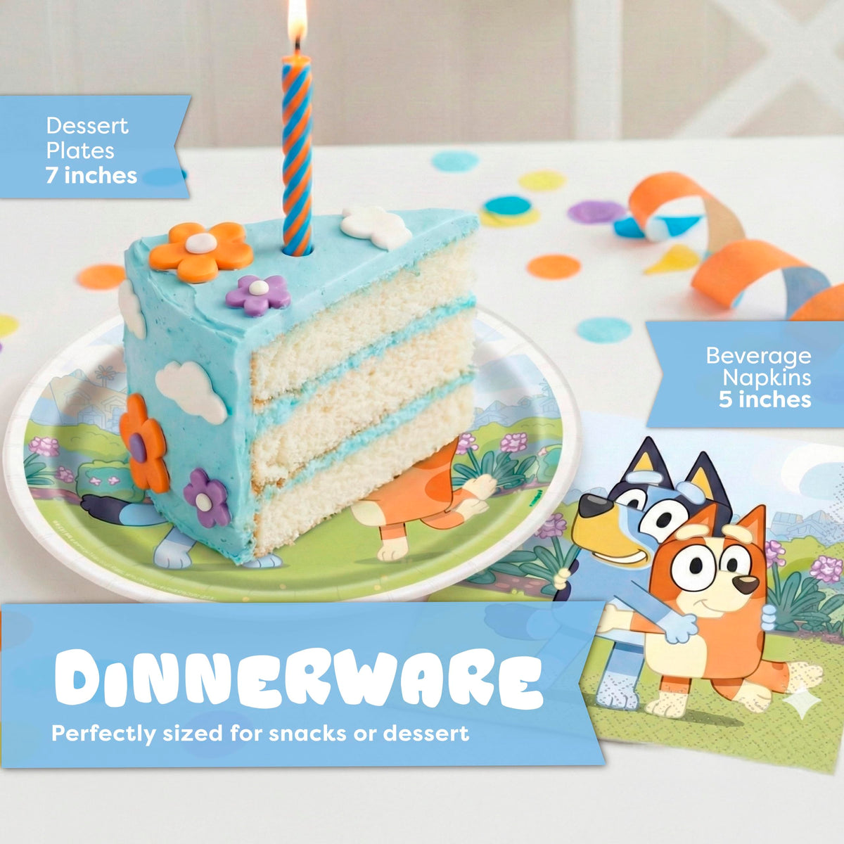 Unique Bluey birthday sticker—spotlight the birthday child with a fun, official touch.