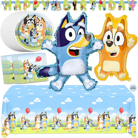 Unique Bluey large foil balloon creates an instant birthday centerpiece and festive mood