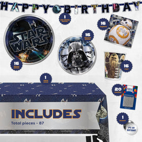 Unique Classic Star Wars plastic table cover protects surfaces during celebrations.