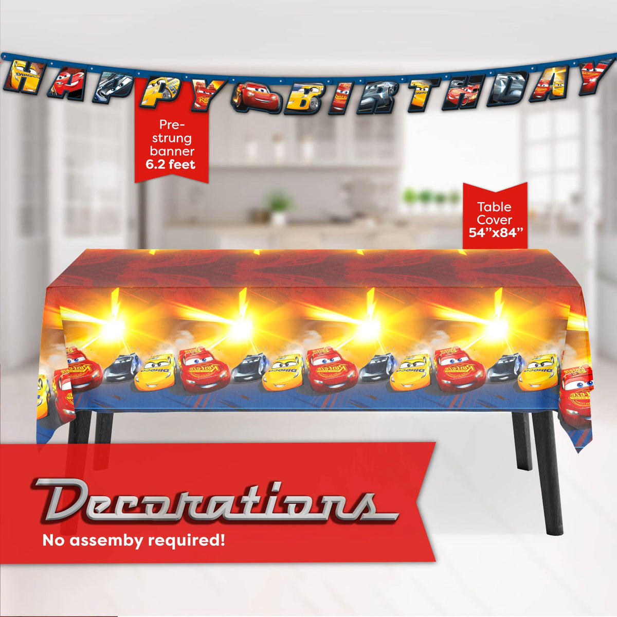 Unique Disney Cars plates 9in are ideal for pizza, cupcakes, and cake servings.