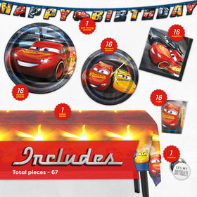 Unique Disney Cars tablecloth 54x84 protects surfaces during celebrations