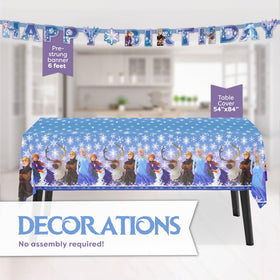 Unique Frozen 9-inch plates withstand pizza and cake with sturdy durability.