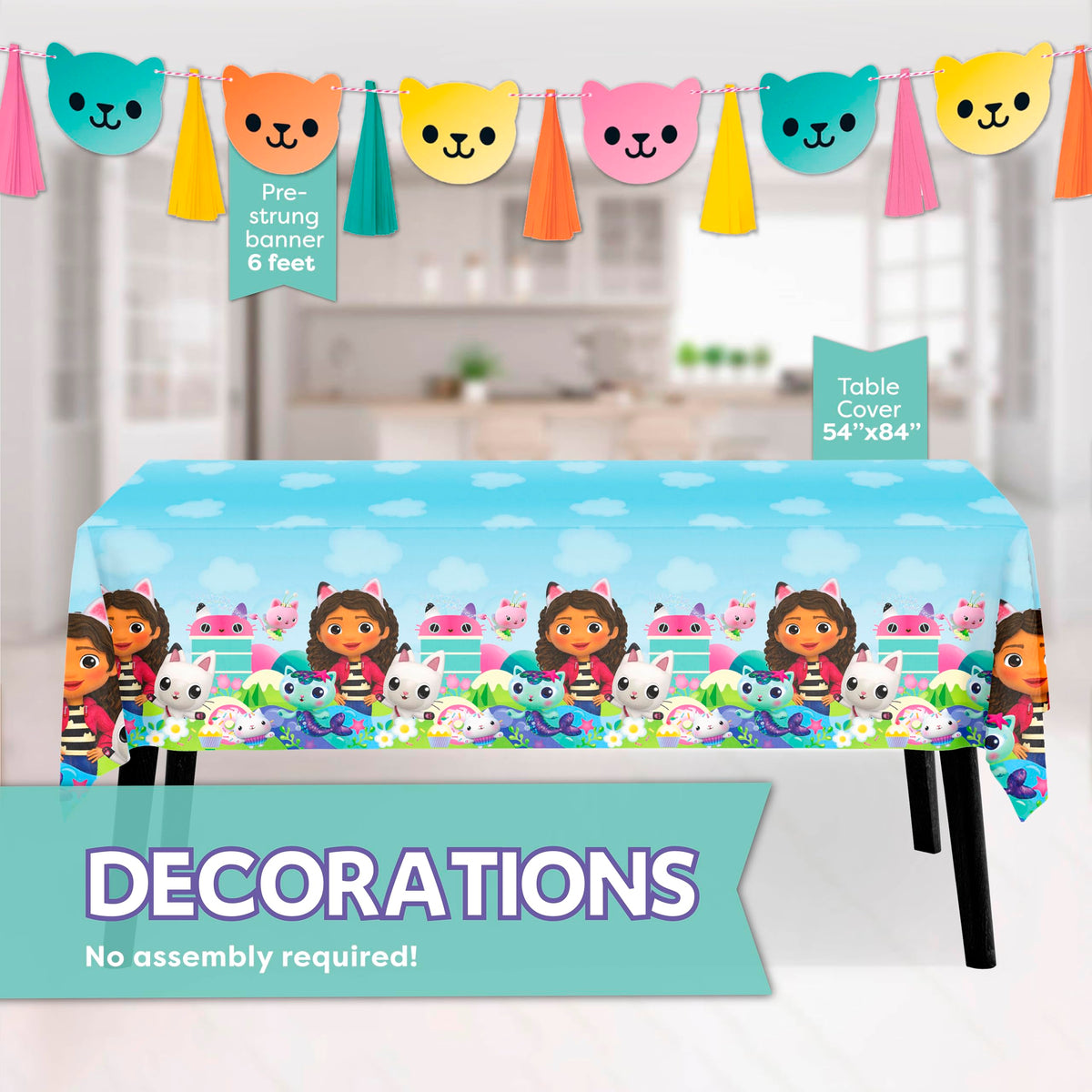 Unique Gabby Dollhouse 7-inch plates simplify serving with coordinating style