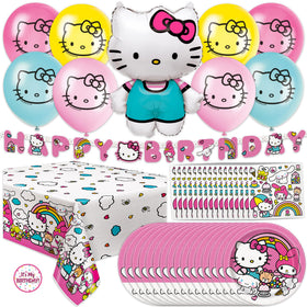 Unique Hello Kitty 25-inch balloon adds festive flair for party photos.