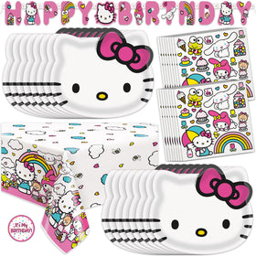 Unique Hello Kitty banner for a festive birthday party setup