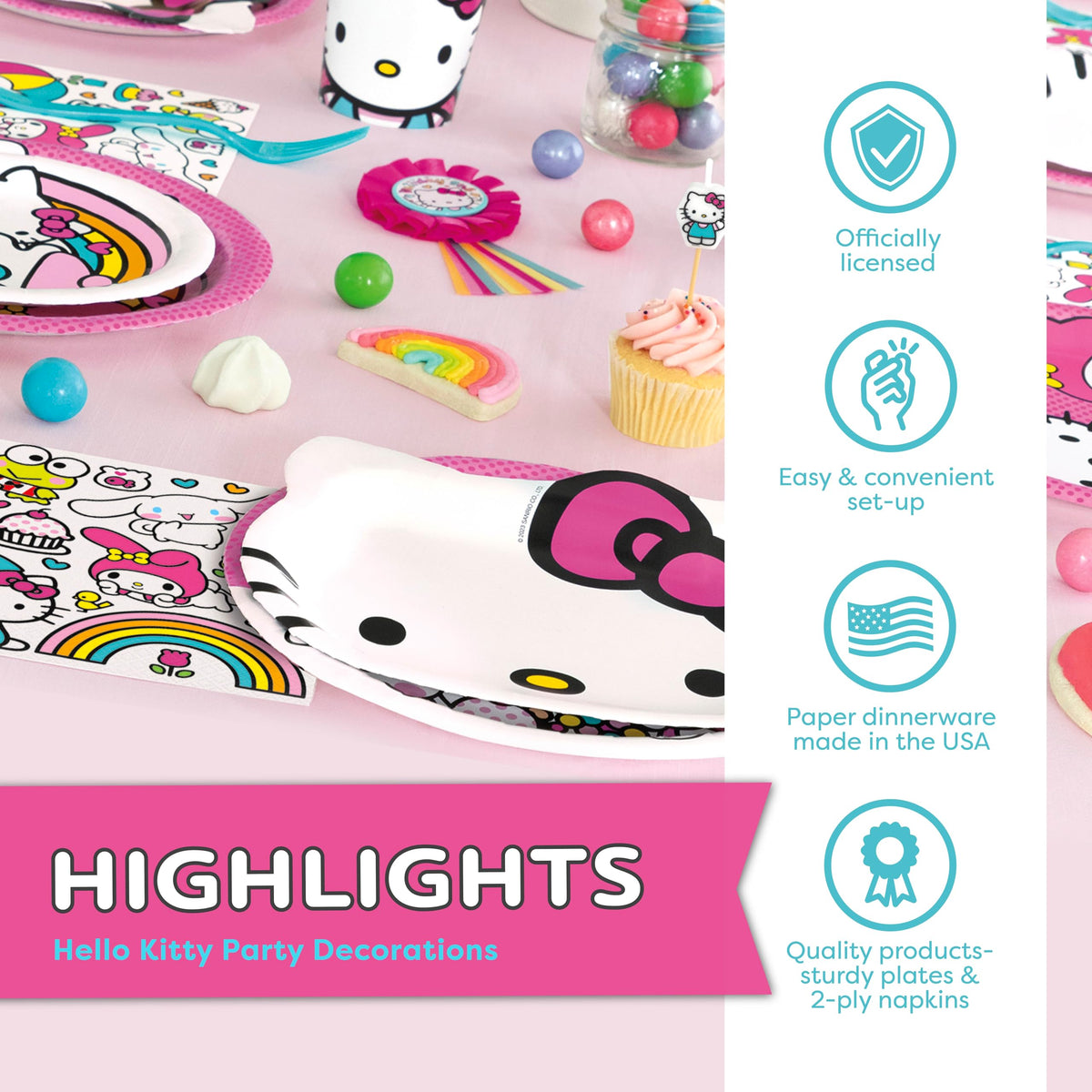 Unique Hello Kitty It's My Birthday sticker adds celebratory detail