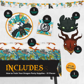 Unique How to Train Your Dragon tablecloth 54x84 adds color and spill protection.