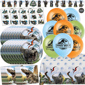 Unique Jurassic Park banner backdrop for a themed birthday party.