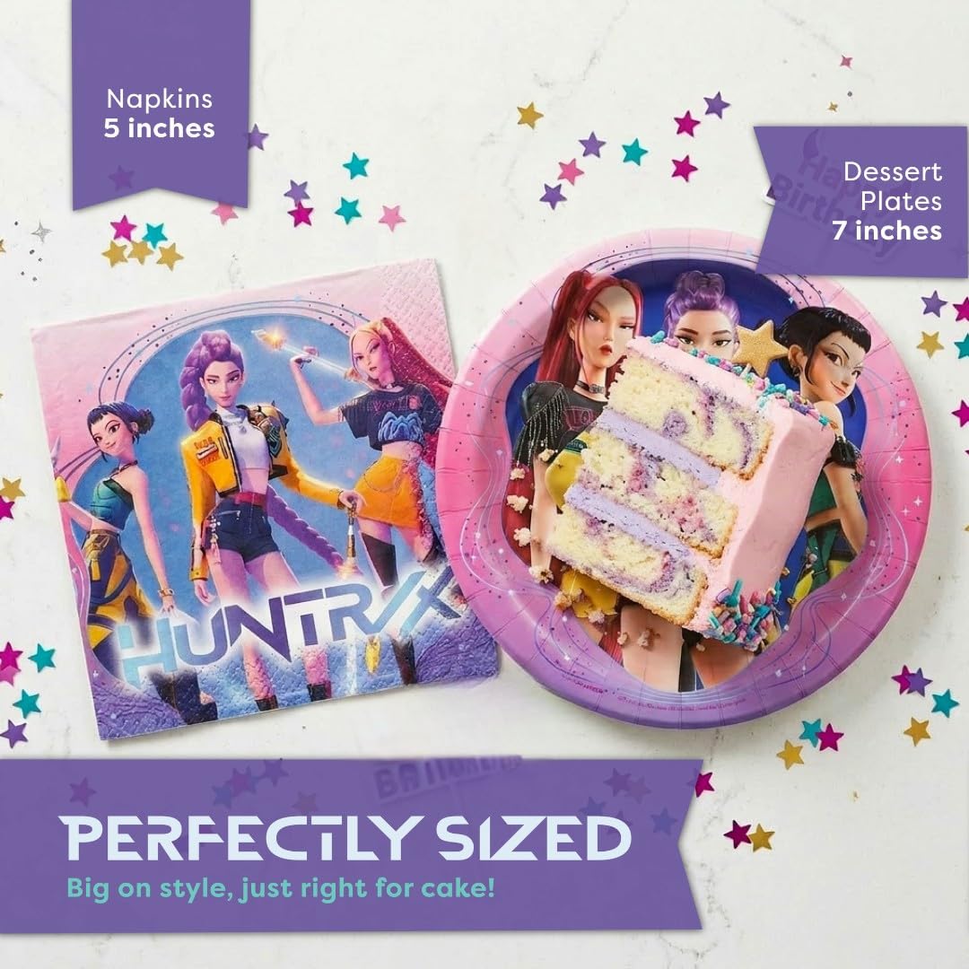 Licensed artwork close-up on plates emphasizing authentic character design.