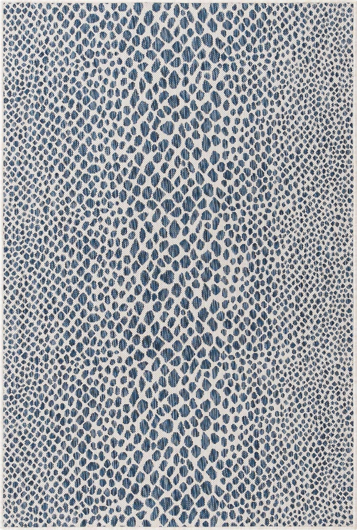 Unique Loom Cape Town outdoor rug blue olive; suitable for indoor-outdoor use across rooms.