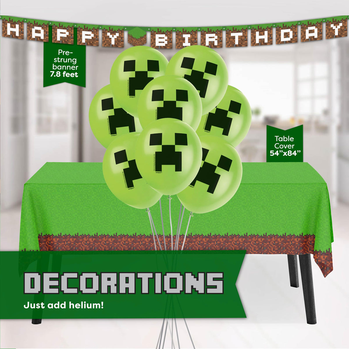 Unique Minecraft tablecover protects surfaces and adds immersive vibes.