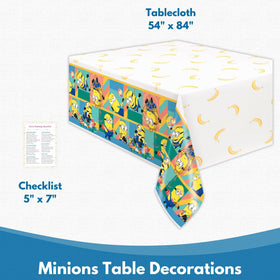 Unique Minions checklist helps plan the party setup