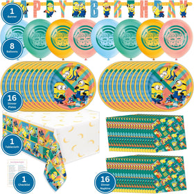 Unique Minions napkins for quick cleanup and coordinated décor