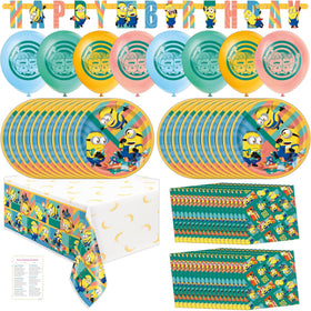 Unique Minions 9-inch plates for easy serving and party fun