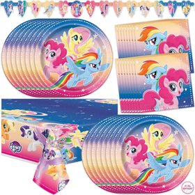 Unique My Little Pony banner brightens party decor and creates a festive focal point.