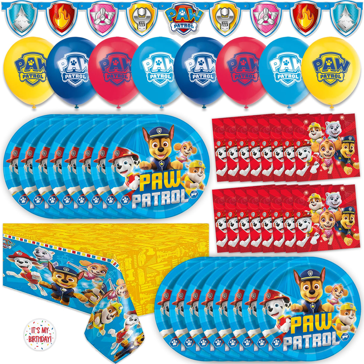 Unique Paw Patrol banner 5-foot for standout party decor and photo moments