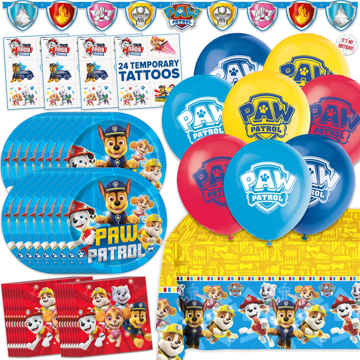 Unique Paw Patrol banner 5ft, striking photo backdrop for the party.
