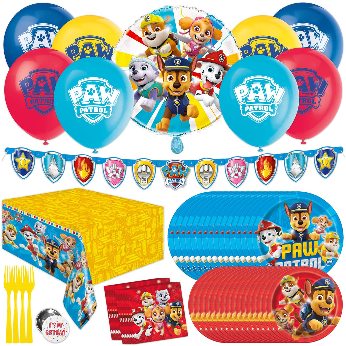 Unique Paw Patrol banner 5ft creates a festive birthday focal point.