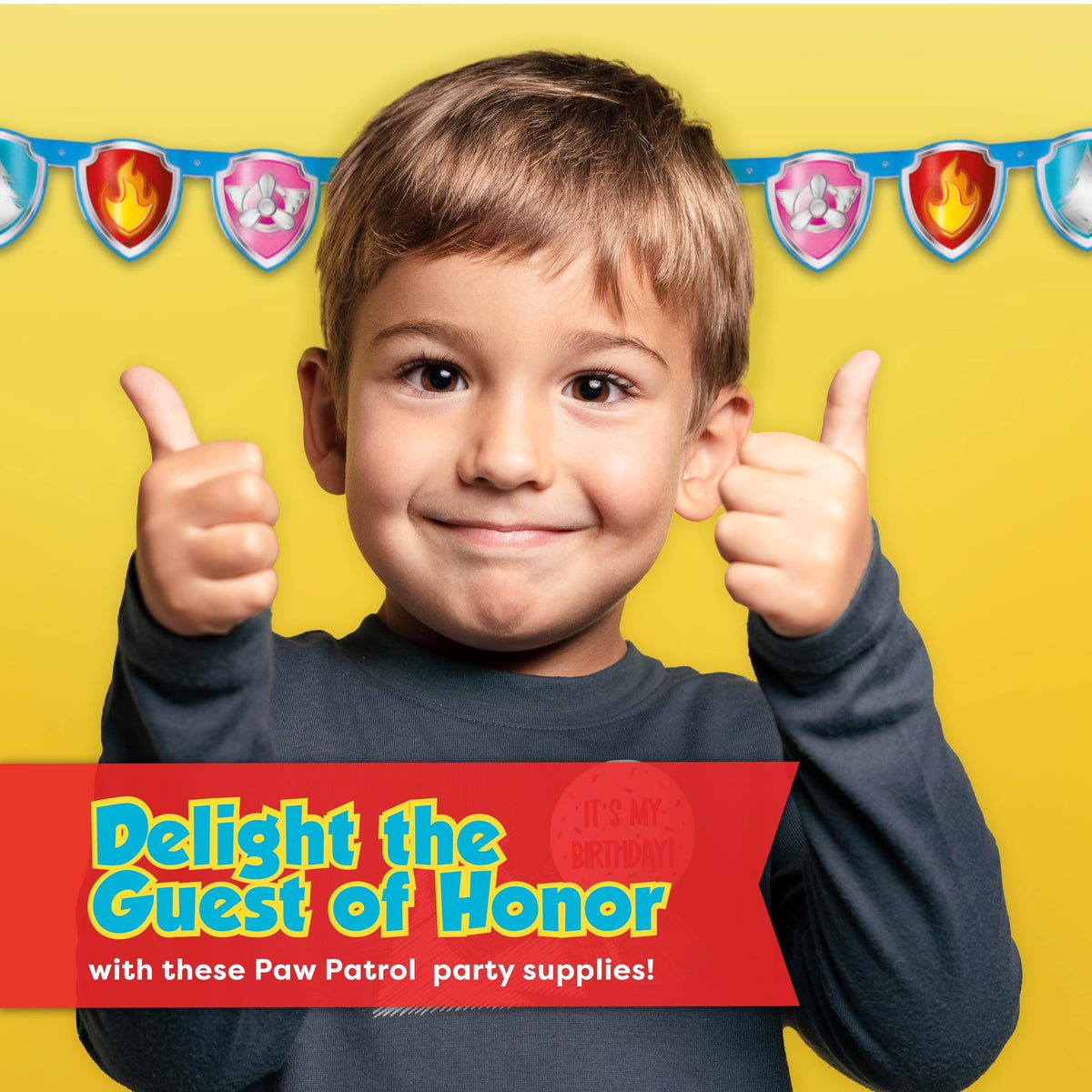 Unique Paw Patrol birthday sticker adds a celebratory touch for guests.