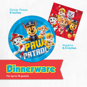 Unique Paw Patrol napkins simplify cleanup in busy moments.