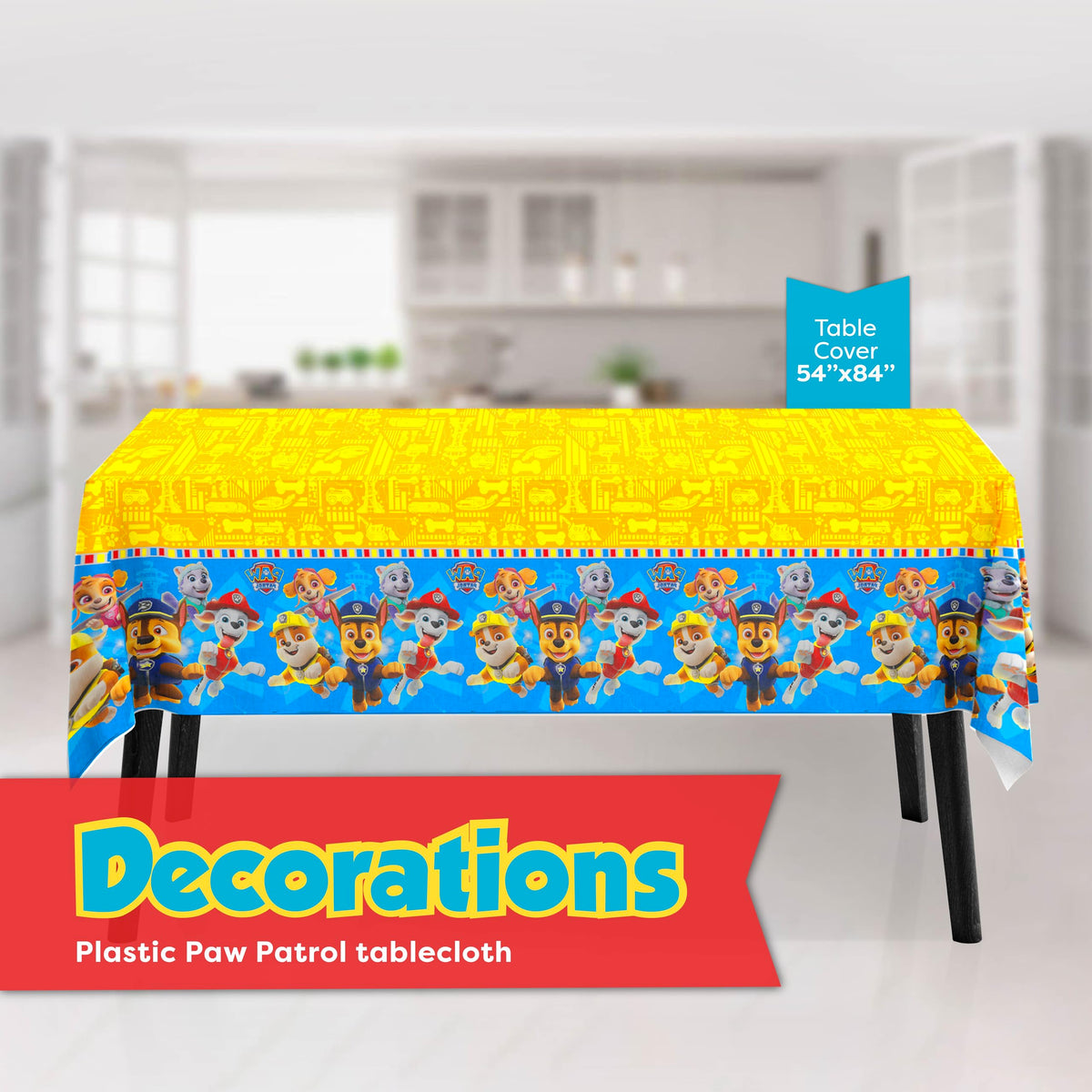 Unique Paw Patrol napkins add color and quick cleanup at the table.