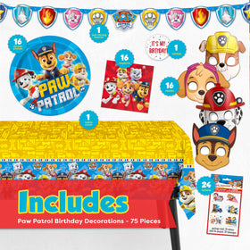 Unique Paw Patrol tablecloth offers 54x84 inch coverage to protect surfaces.
