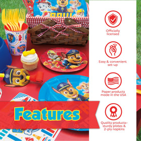 Unique Paw Patrol tablecloth 54x84 protects surfaces while tying decor.