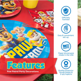 Unique Paw Patrol temporary tattoos, fun activity for guests.