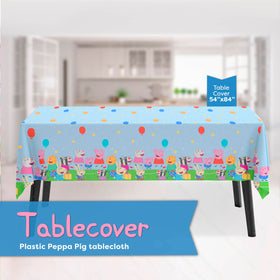 Unique Peppa Pig 9-inch napkins absorb spills for quick cleanup.