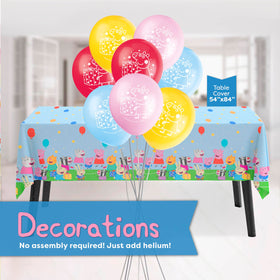 Unique Peppa Pig 9 inch plates handle pizza cupcakes and cake with ease.