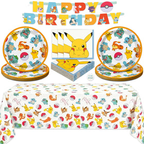 Unique Pokemon banner 75-inch hangs instantly to start the party.